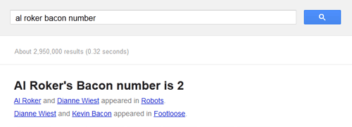 Google - bacon number