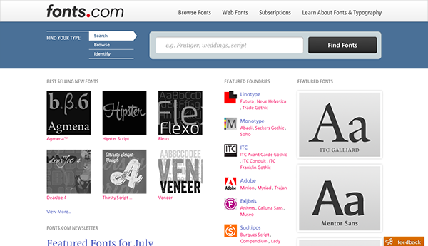 fonts.com - premium web and desktop fonts