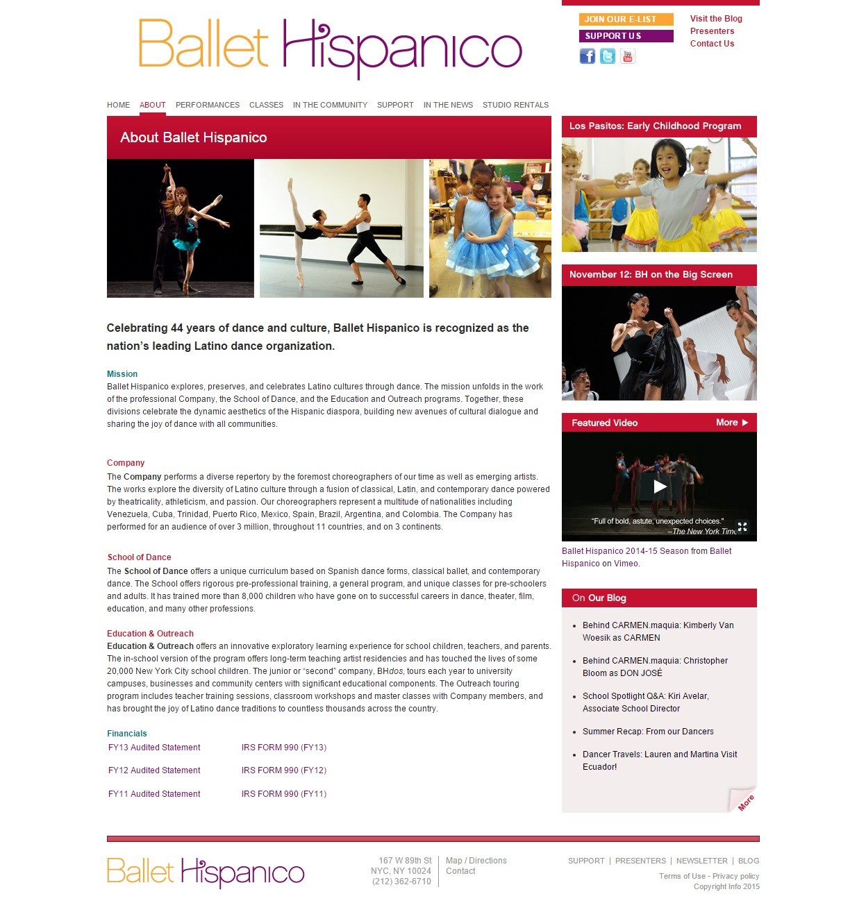 Ballet Hispanico WYSIWYG