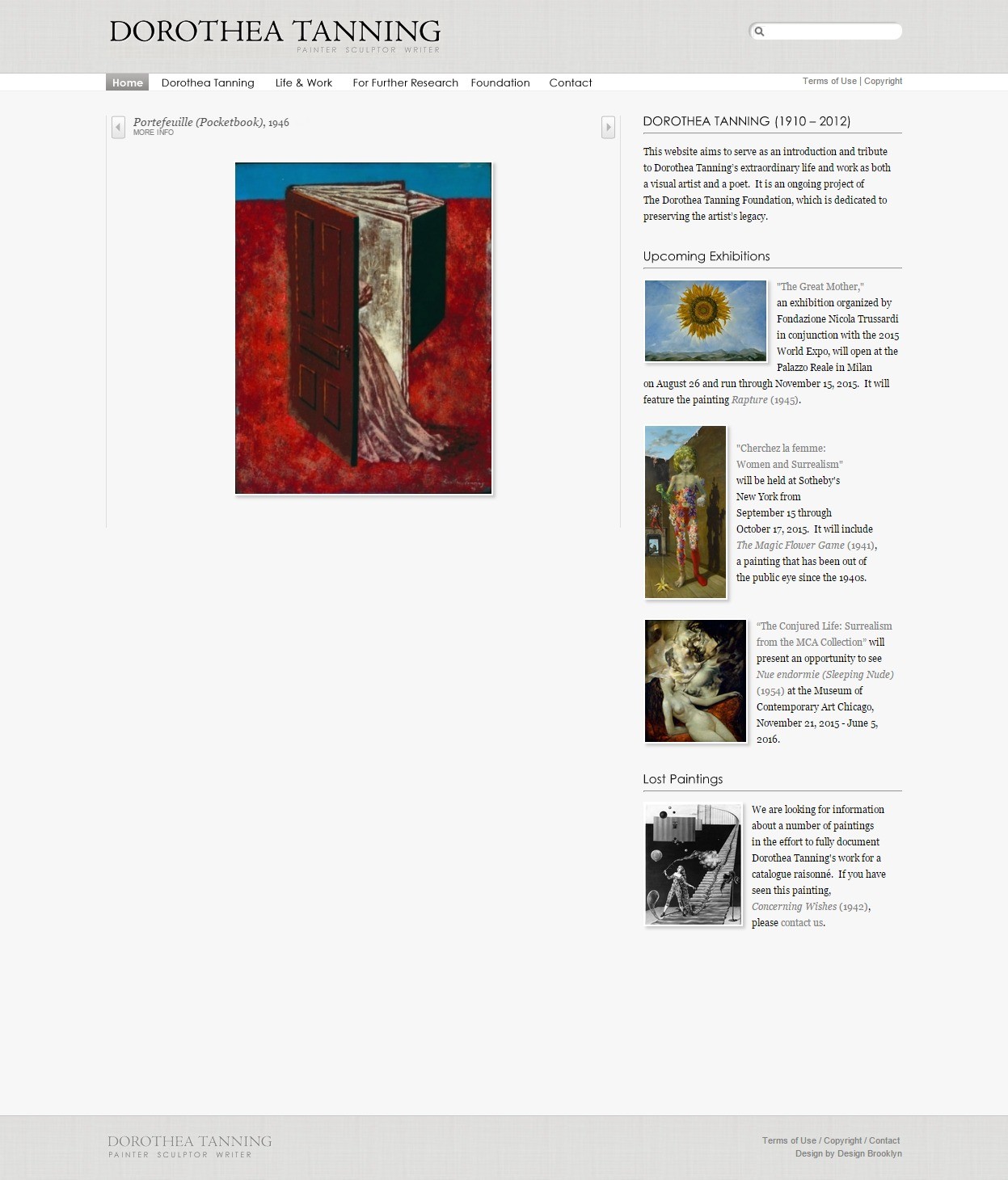 Dorothea Tanning Homepage