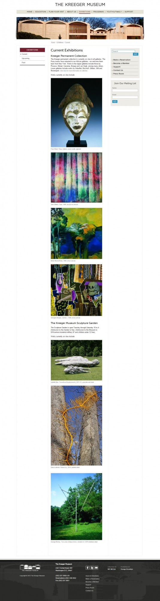 The Kreeger Museum Exhibitions