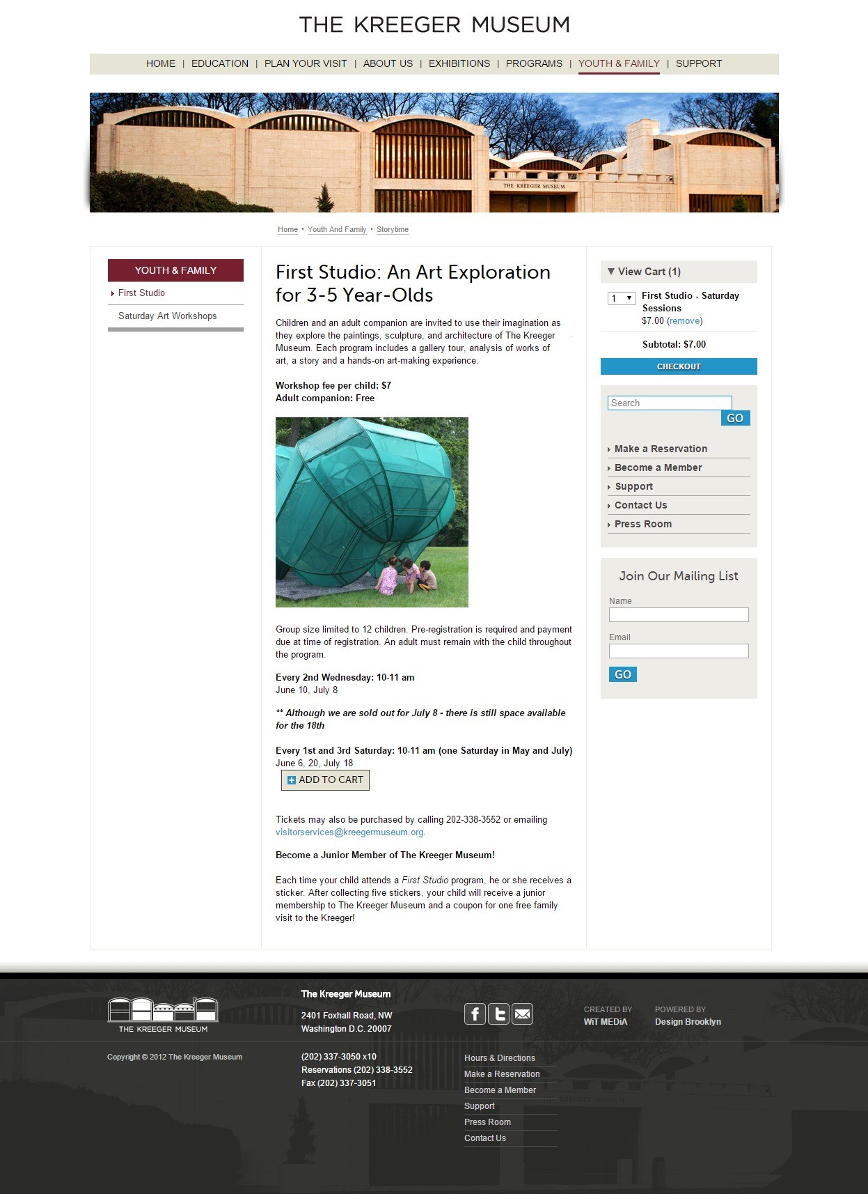 The Kreeger Museum Programs