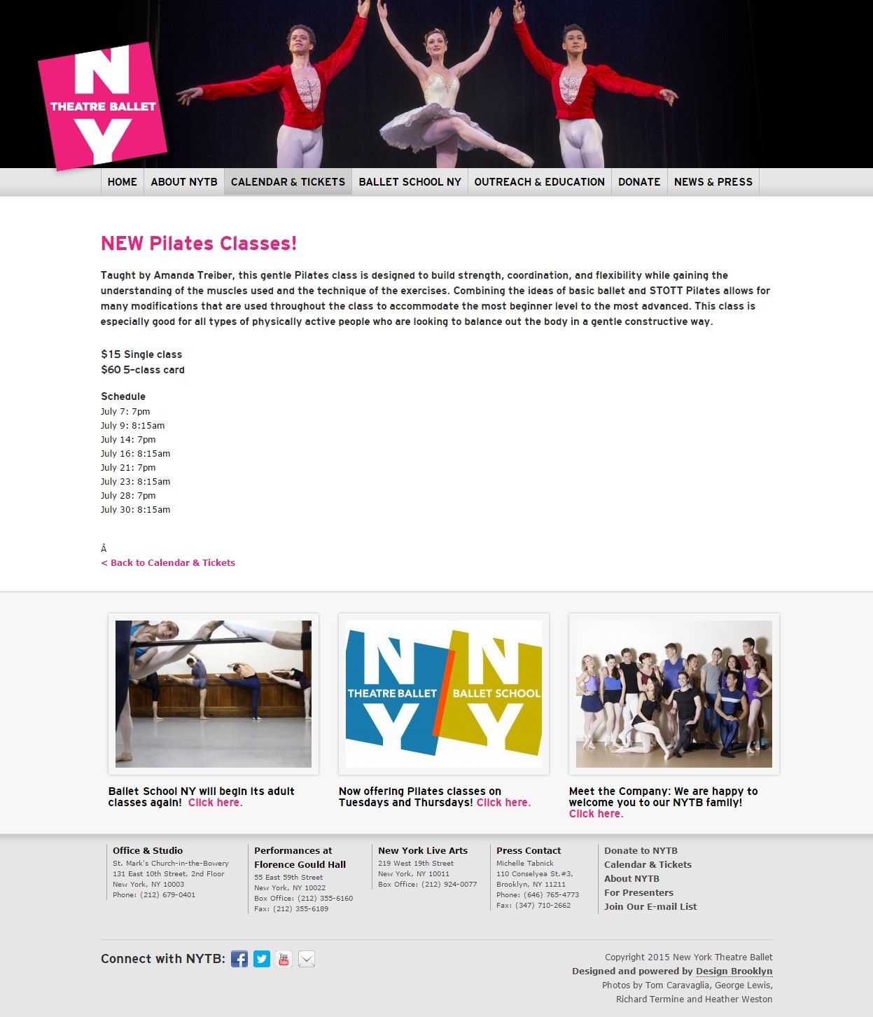 New York Theatre Ballet Class Details