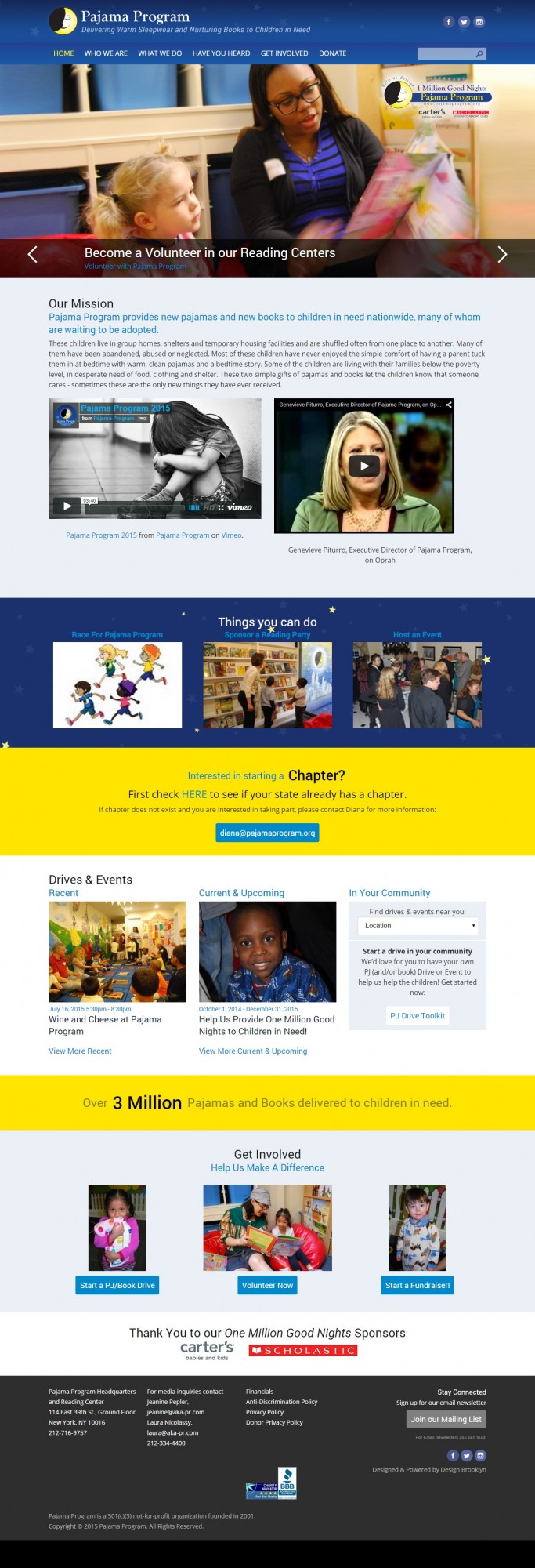 Pajama Program Homepage