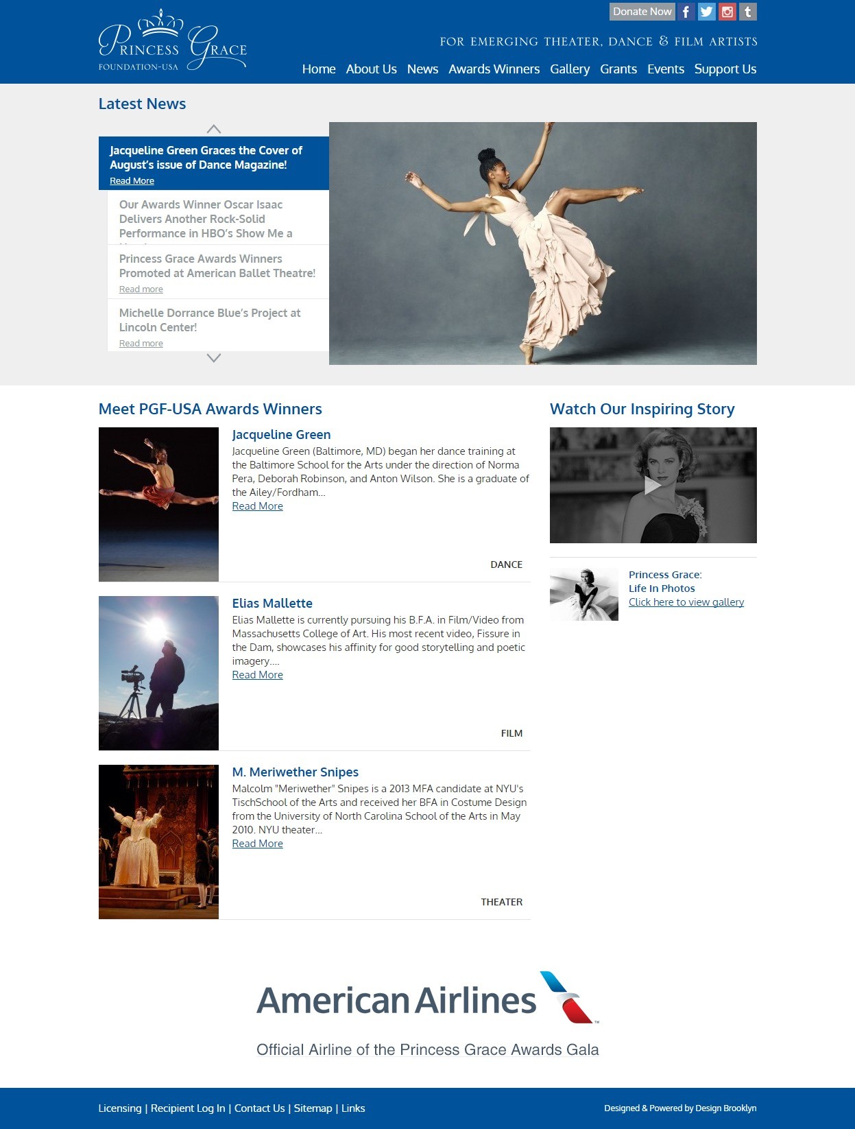 Princess Grace Foundation Homepage