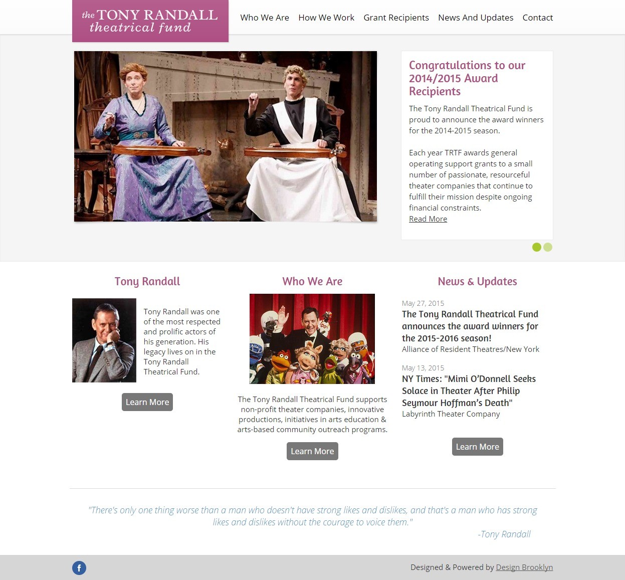 The Tony Randall Theatrical Fund Homepage