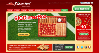 Pizza Hut Website