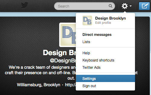 Twitter Settings