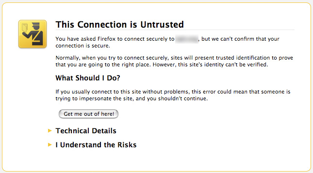 Untrusted connection